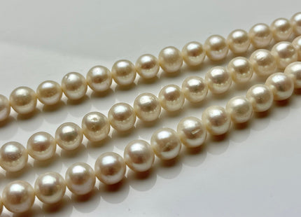 8.5-9 mm AAA Round Natural White Freshwater Pearls Genuine Natural Pearl Beads Lustrous White Bridal Pearl High Quality White Pearls #1222