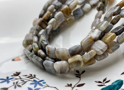 10x10 mm Brown Gray Color Desert Jasper Flat Square Shape Genuine Natural Desert Jasper Gemstone Loose Beads #3863