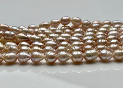 7x8-9 mm Natural Pink Baroque Freshwater Pearl Beads Genuine Soft Pink Color Baroque Freshwater Pearls 46-47 Pieces #P1853