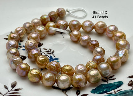 9-11 mm AAAAA Very Rare Dark Mauve Pink Baroque Edison Pearl Genuine Top Quality Natural Edison Pearl With Iridescent Color #P1863