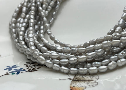 4x6 mm Gray Color Keshi Nugget Freshwater Pearl Beads Very Rare Genuine Freshwater Tiny Keshi Rice Nugget Pearls #P1869