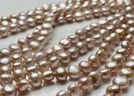 8-11 mm AAAA High Quality Potato Nugget Freshwater Pearl Beads Natural Pink High Luster And Smooth Genuine Freshwater Pearls 54 Beads #P1910