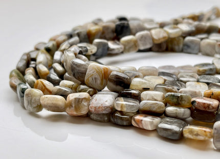 10x10 mm Brown Gray Color Desert Jasper Flat Square Shape Genuine Natural Desert Jasper Gemstone Loose Beads #3863