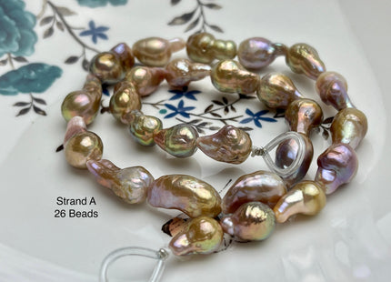 8-10x19-22 mm AAAA Very Rare Mauve Pink Baroque Edison Pearl Genuine Natural High Luster Tear Drop Edison Pearl With Iridescent Color #P1942