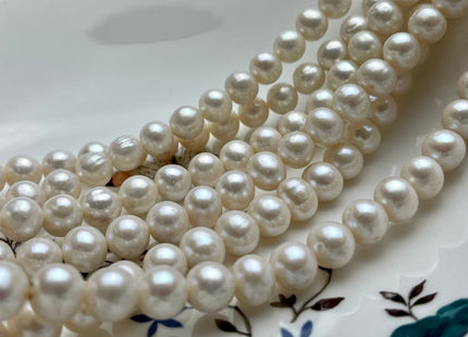 10 mm Natural White Potato Freshwater Pearl Beads, Genuine Cultured Pearl Beads, White Natural Freshwater Pearl Beads #568