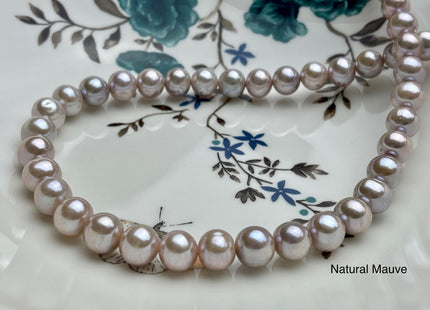 8-9.5 mm AAA Rare Extra Shiny Natural Mauve or Multi Mixed Pink Potato Freshwater Pearl Bead Genuine High Luster Quality Bridal Pearl #P1964