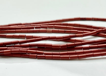 2x4 mm Tube Shape Sandstone Amazonite Jasper Gemstone Beads Genuine Blue Red Green Gemstones Loose Spacer Beads 15.5 Inches Strand #3937