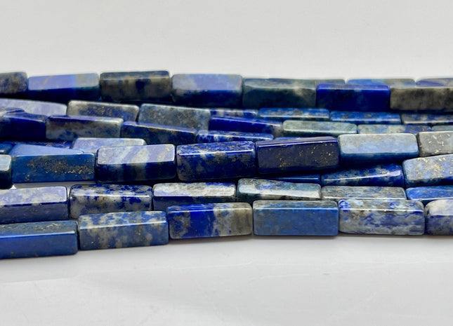 4-5x13 mm Cuboid Tube Shape Multi Blue Color Lapis Gemstone Beads Genuine Lapis Loose Beads 15.5 Inches Strand #4012