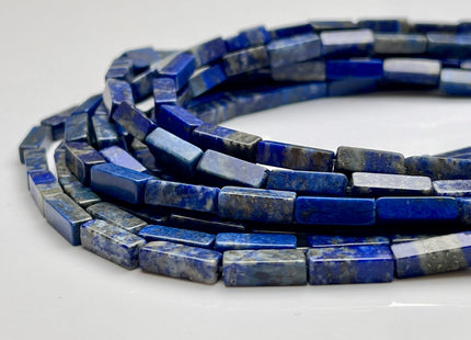 4-5x13 mm Cuboid Tube Shape Multi Blue Color Lapis Gemstone Beads Genuine Lapis Loose Beads 15.5 Inches Strand #4012