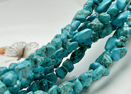 WHOLESALE 6-7 x 5-9 mm Irregular Nugget Howlite Turquoise Gemstone Beads Irregular Howlite Gemstone Beads #400