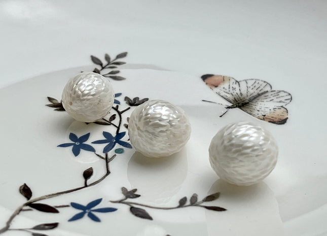 ONE Piece 12-15x15-20 mm Natural White Full Drilled Dragon Skin Rice/Oval Pearl Single Beads Genuine White Rice Pearls For Pendant #P2041