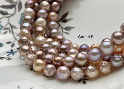 9-10 mm AAAAA Very Rare Dark Mauve Pink Baroque Edison Pearl Genuine Top Quality Natural Edison Pearl With Iridescent Color #P2061