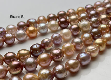 9-10 mm AAAAA Very Rare Dark Mauve Pink Baroque Edison Pearl Genuine Top Quality Natural Edison Pearl With Iridescent Color #P2061