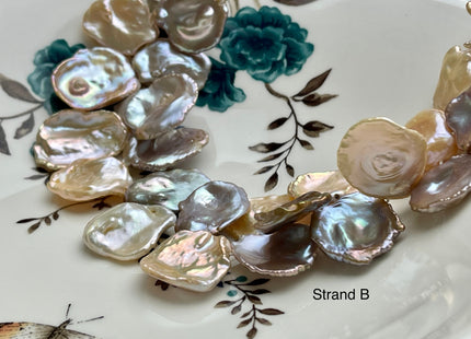 One-Of-A-Kind 20x30 mm AAA Rare HUGE Keshi Freshwater Pearl Bead Genuine Super High Luster Natural Mauve Pink Freshwater Keshi Pearls #P2075