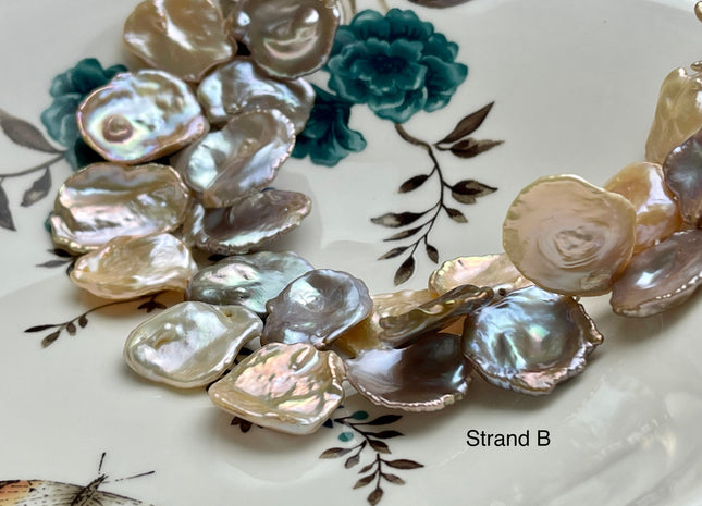 One-Of-A-Kind 20x30 mm AAA Rare HUGE Keshi Freshwater Pearl Bead Genuine Super High Luster Natural Mauve Pink Freshwater Keshi Pearls #P2075