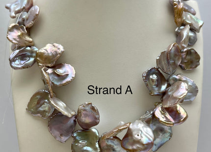 One-Of-A-Kind 20x30 mm AAA Rare HUGE Keshi Freshwater Pearl Bead Genuine Super High Luster Natural Mauve Pink Freshwater Keshi Pearls #P2075