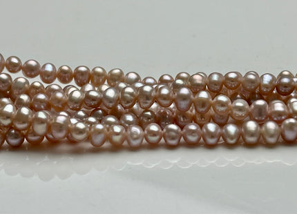5x6 mm AAA Natural Mauve Pink Color Potato Freshwater Pearl Beads Genuine High Luster Pink Tiny Small Potato Freshwater Pearls #P2066