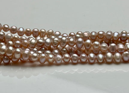 5x6 mm AAA Natural Mauve Pink Color Potato Freshwater Pearl Beads Genuine High Luster Pink Tiny Small Potato Freshwater Pearls #P2066
