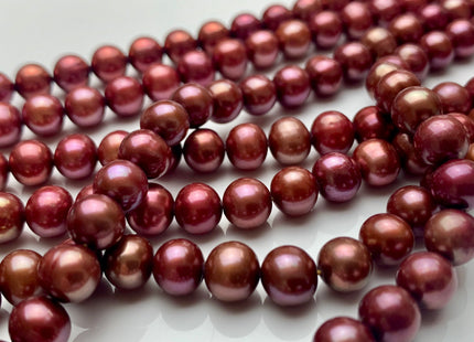 7-8 mm Cranberry Color Potato Freshwater Pearl Beads Genuine Cranberry Color Potato Freshwater Pearls #P2113