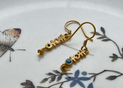 One Pair 925 Sterling Silver Simple Hook Earring Setting Gold Painted Coin Shape Earring Hook Findings For Half Drilled Pearls #10252