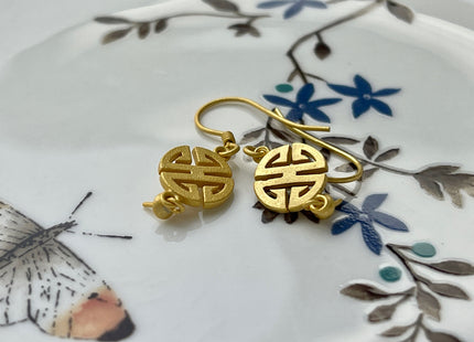 One Pair 925 Sterling Silver Simple Hook Earring Setting Gold Painted Coin Shape Earring Hook Findings For Half Drilled Pearls #10253