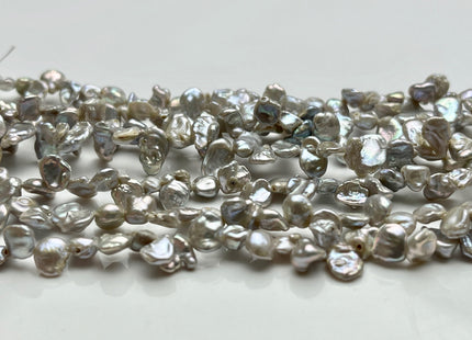 5-6x6-7 mm AA Gray Color Keshi Freshwater Pearls Top Drilled Keshi Pearl Beads High Luster Genuine Keshi Freshwater Pearls #P1994