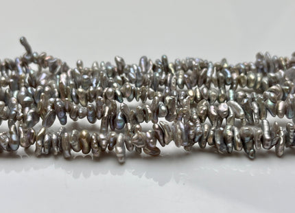 8-13 mm AA Gray Color Keshi Disc Freshwater Pearl Beads Center Drilled Genuine Gray Color Keshi Disc Shaped Pearls #P1999