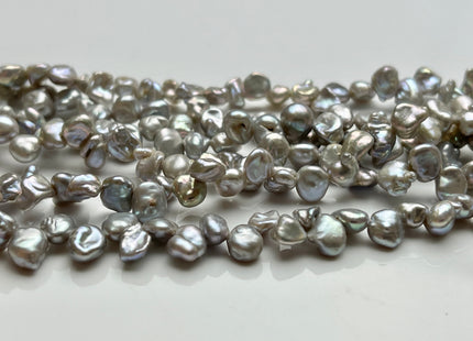 5-6x7-8 mm AA Gray Color Keshi Freshwater Pearls Top Drilled Keshi Pearl Beads High Luster Genuine Keshi Freshwater Pearls #P2008