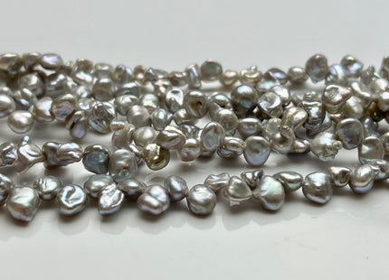 5-6x7-8 mm AA Gray Color Keshi Freshwater Pearls Top Drilled Keshi Pearl Beads High Luster Genuine Keshi Freshwater Pearls #P2008