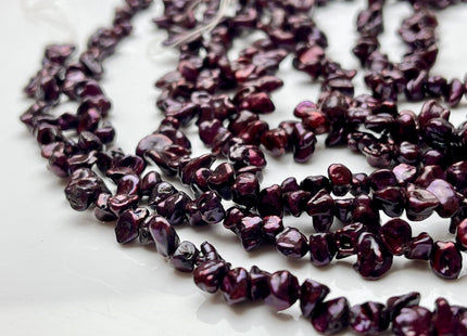 5-6x7-8 mm AA Mulberry Color Keshi Freshwater Pearls Top Drilled Keshi Pearl Beads High Luster Genuine Wine Purple Color Keshi Pearls #P2006