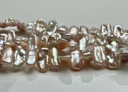 7-9x11-16 mm AAAA Natural Pink Biwa Stick Freshwater Pearl Beads Genuine Center Drilled Super High Luster Very Rare Biwa Pearl Beads #P2030