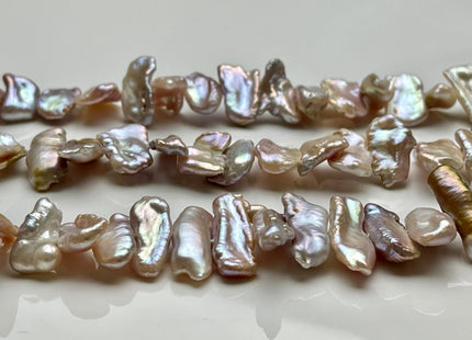 8-9x18-28 mm AAAA Natural Mauve Pink Biwa Stick Freshwater Pearl Beads Genuine Center Drilled Super High Luster Very Rare Biwa Pearls #P2031