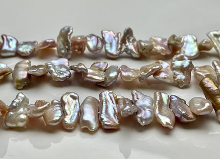 8-9x18-28 mm AAAA Natural Mauve Pink Biwa Stick Freshwater Pearl Beads Genuine Center Drilled Super High Luster Very Rare Biwa Pearls #P2031