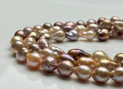 8-10x13-18mm AAAA VeryRare Natural Multi Dark Mauve Pink Freshwater Baroque/Edison Pearl Bead High Luster Genuine Purple Edison Pearl #P2059