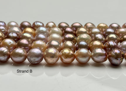 9-10 mm AAAAA Very Rare Dark Mauve Pink Baroque Edison Pearl Genuine Top Quality Natural Edison Pearl With Iridescent Color #P2061