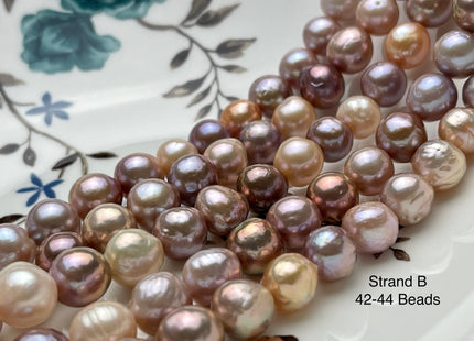 9-10 mm AAAAA Very Rare Dark Mauve Pink Baroque Edison Pearl Genuine Top Quality Natural Edison Pearl With Iridescent Color #P2061