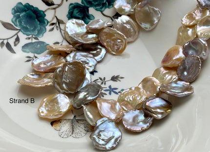 One-Of-A-Kind 20x30 mm AAA Rare HUGE Keshi Freshwater Pearl Bead Genuine Super High Luster Natural Mauve Pink Freshwater Keshi Pearls #P2075