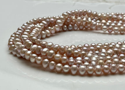 5x6 mm AAA Natural Mauve Pink Color Potato Freshwater Pearl Beads Genuine High Luster Pink Tiny Small Potato Freshwater Pearls #P2066
