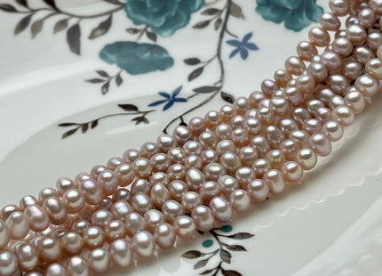 5x6 mm AAA Natural Mauve Pink Color Potato Freshwater Pearl Beads Genuine High Luster Pink Tiny Small Potato Freshwater Pearls #P2066