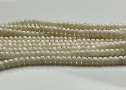 3x4.5 mm AAA Natural Color Faceted Rondelle Fossil Coral Gemstone Beads Top Quality Micro Faceted Fossil Coral Gemstone Loose Beads #4092