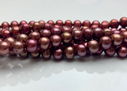 7-8 mm Cranberry Color Potato Freshwater Pearl Beads Genuine Cranberry Color Potato Freshwater Pearls #P2113