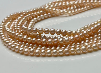 3 mm 4 mm AAA Light Pink Color Round Potato Freshwater Pearl Beads High Luster Genuine Pink Color Tiny Small Potato Freshwater Pearls #P2110