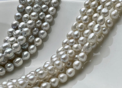 6x7-8 mm AAA Natural White High Luster Baby Edison Baroque Freshwater Pearl Beads Genuine Tear Drop Shape Small Edison Pearls #P1444