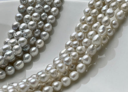 6x7-8 mm AAA Natural White High Luster Baby Edison Baroque Freshwater Pearl Beads Genuine Tear Drop Shape Small Edison Pearls #P1444