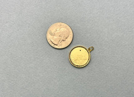 Heart Arrow X Circular Charms for Necklace, 18K Gold Filled Charm Enamel Colored Pendant With CZ, Lip Heart Charms, One Piece #CR0008