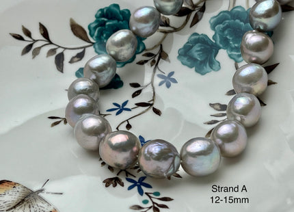 One-Of-A-Kind 13-20 mm AAAA Very Rare LARGE Baroque Freshwater Pearl Beads Genuine Gray Color High Quality Baroque Edison Pearls #P2132