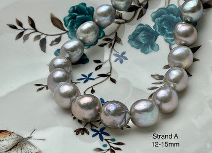 One-Of-A-Kind 13-20 mm AAAA Very Rare LARGE Baroque Freshwater Pearl Beads Genuine Gray Color High Quality Baroque Edison Pearls #P2132