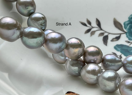 One-Of-A-Kind 13-20 mm AAAA Very Rare LARGE Baroque Freshwater Pearl Beads Genuine Gray Color High Quality Baroque Edison Pearls #P2132