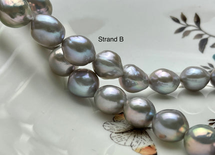 One-Of-A-Kind 13-20 mm AAAA Very Rare LARGE Baroque Freshwater Pearl Beads Genuine Gray Color High Quality Baroque Edison Pearls #P2132