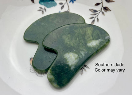 50x70-80 mm Gua Sha Body And Facial Massage Tool Clear Quartz, Purple Amethyst, Pink Rose Quartz, Green Jade Premium Gemstones #4000